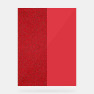 Half-Tone Tomato Red Acrylic Sign – Customizable