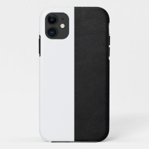 half white half black bath mat bandana iPhone 11 case