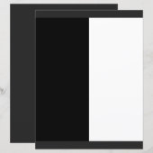 half white half black, half black half white (Front/Back)