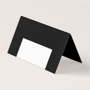 half white half black, half black half white business card