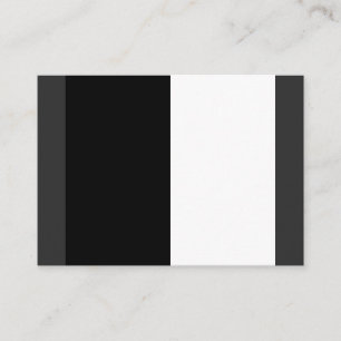 half white half black, half black half white business card