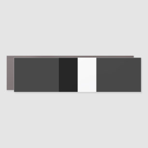 half white half black, half black half white car magnet