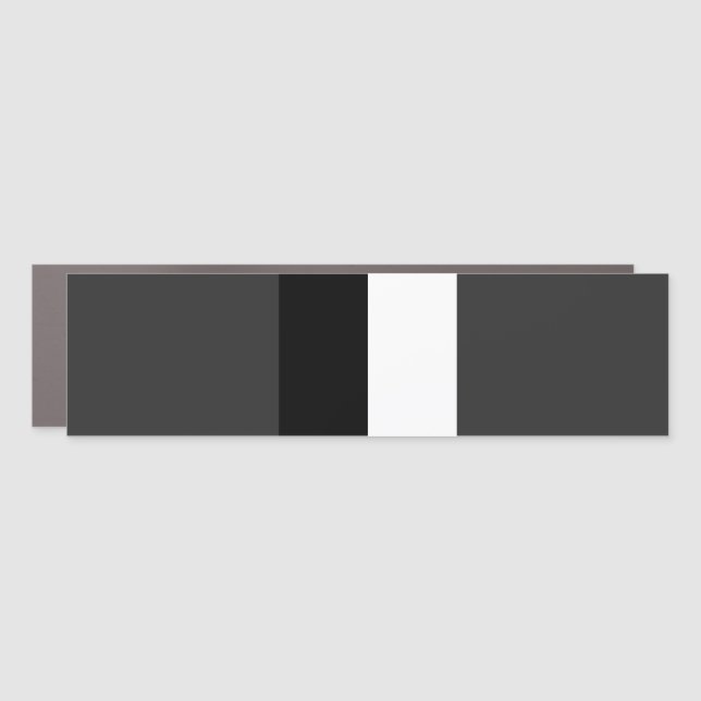 half white half black, half black half white car magnet (Front)