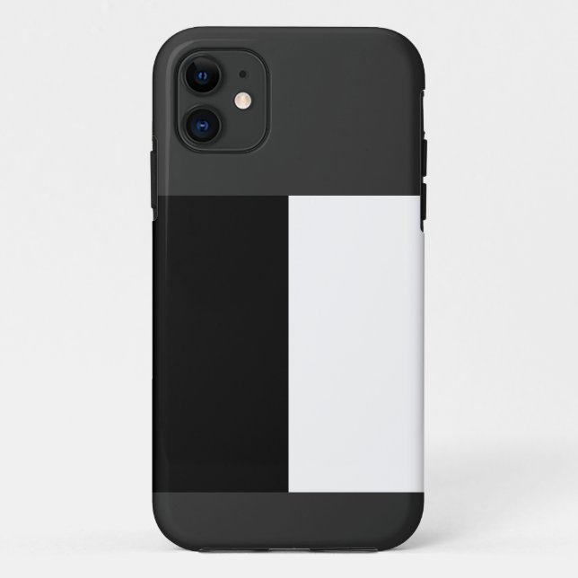 half white half black, half black half white Case-Mate iPhone case (Back)