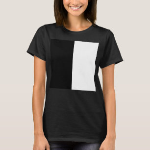 half white half black, half black half white T-Shirt