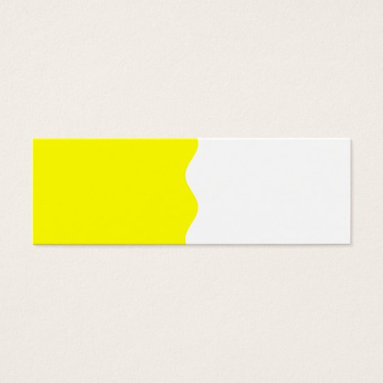 Half Yellow Mini Business Card