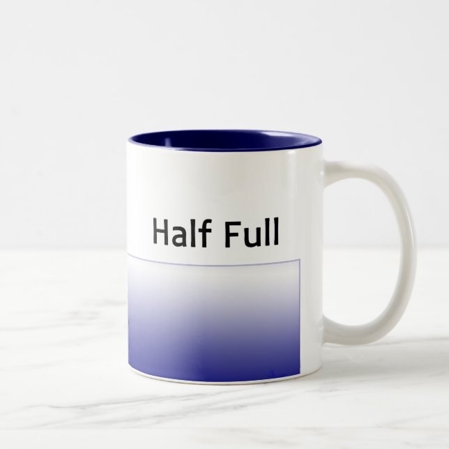 halfFull-rt, halfFull-lft Two-Tone Coffee Mug (Right)