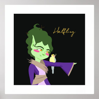 Halfling Character  Foil Prints