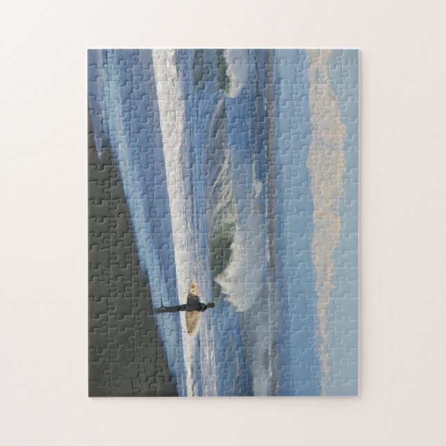 Halfmoon Bay Westport Surf Jigsaw Jigsaw Puzzle (Vertical)