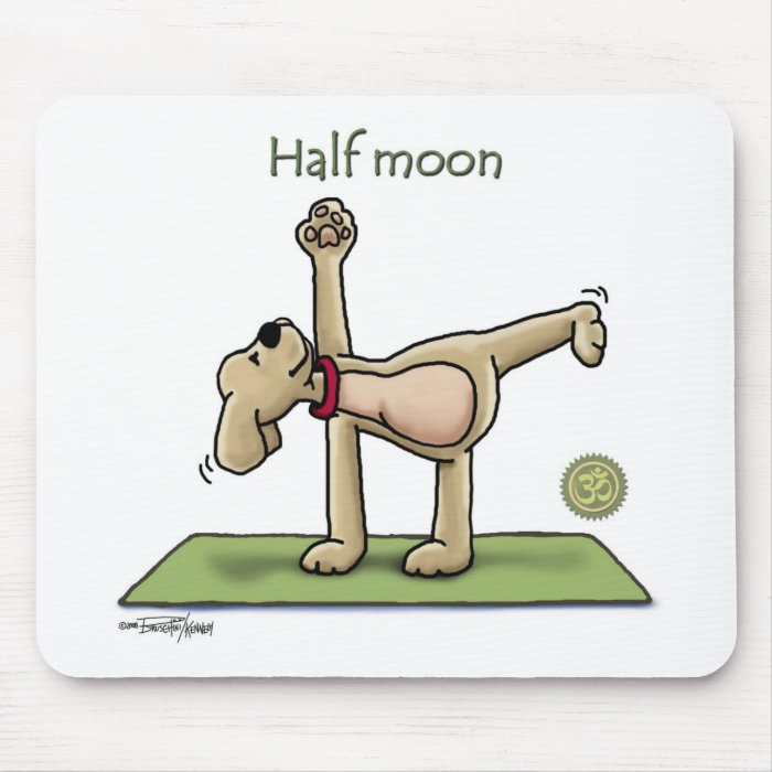 Halfmoon Yoga Time Mouse Pad