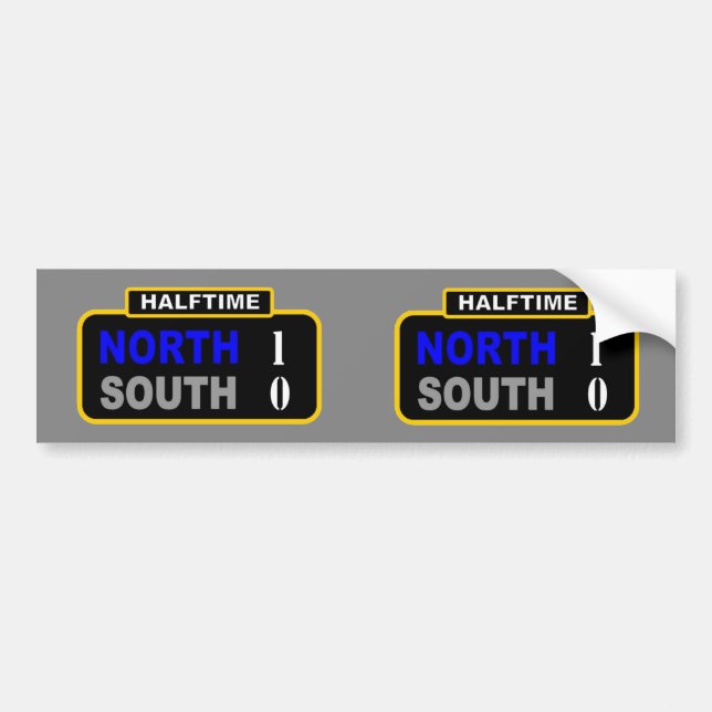 HALFTIME (2 for one) Bumper Sticker (Front)