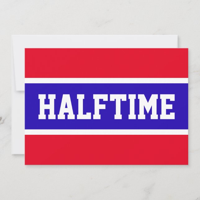 HALFTIME Athletic Bright Red White Blue Stripes (Front)
