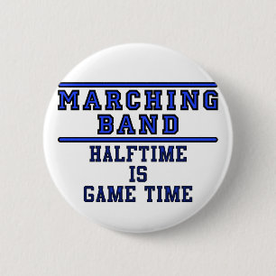 Halftime Is Game Time! Pinback Button