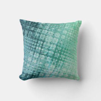 Halfton Pop Mint Green Pillow by ImGEEE at Zazzle