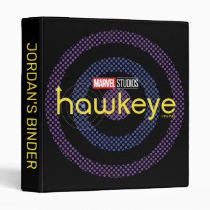 Halftone Bullseye Logo 3 Ring Binder