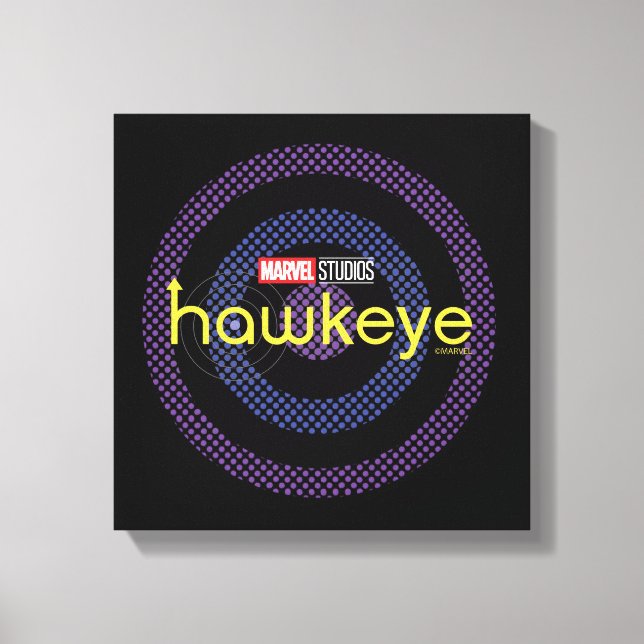 Halftone Bullseye Logo Canvas Print (Front)