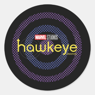 Halftone Bullseye Logo Classic Round Sticker