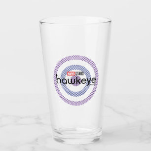 Halftone Bullseye Logo Glass