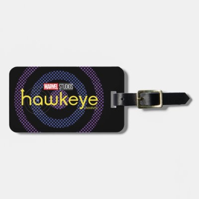 Halftone Bullseye Logo Luggage Tag