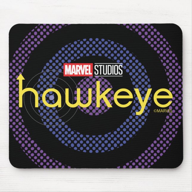 Halftone Bullseye Logo Mouse Pad (Front)