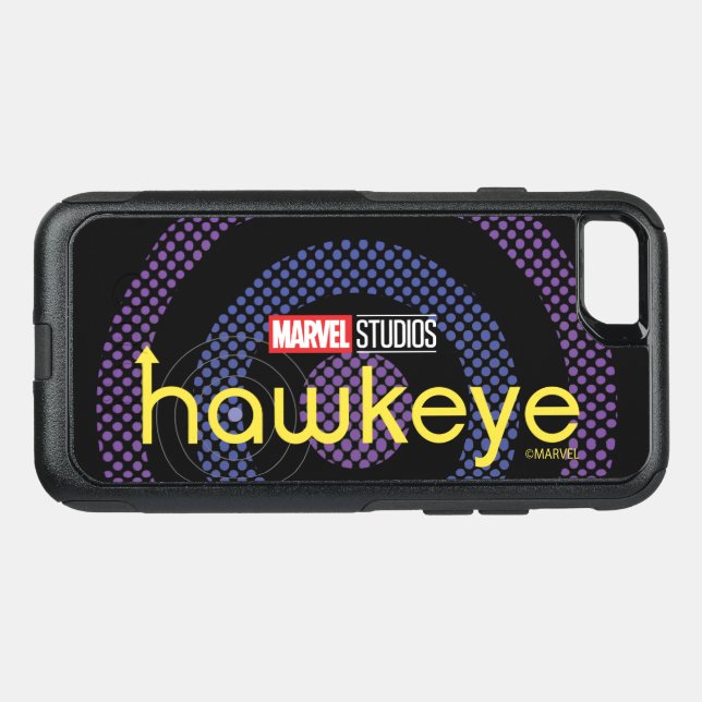 Halftone Bullseye Logo Otterbox iPhone Case (Back Horizontal)