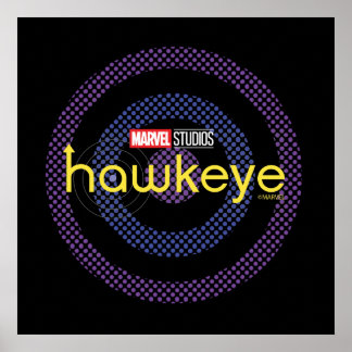 Halftone Bullseye Logo Poster