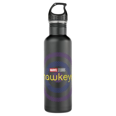 Halftone Bullseye Logo Stainless Steel Water Bottle