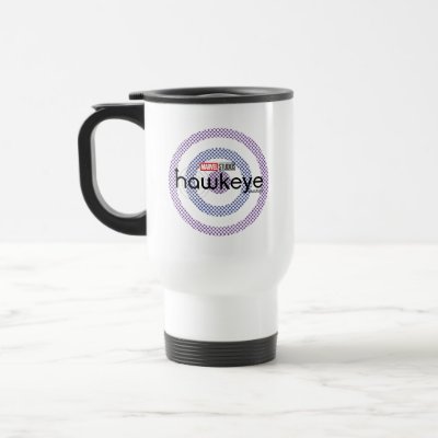 Halftone Bullseye Logo Travel Mug