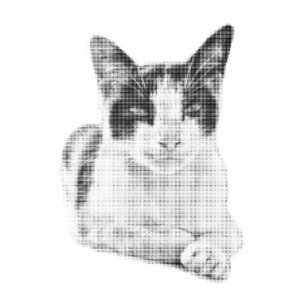 Halftone Calico Charm Cutout