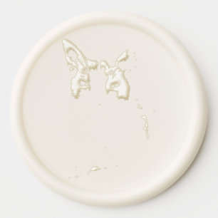 Halftone Cat Wax Seal Sticker