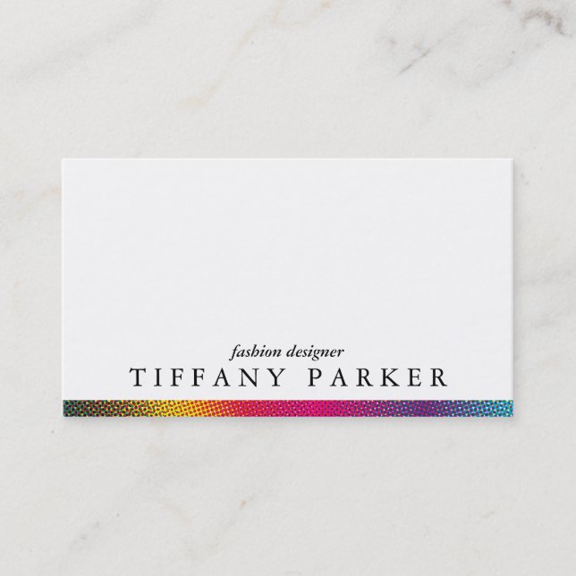 Halftone Colors Business Card (Front)