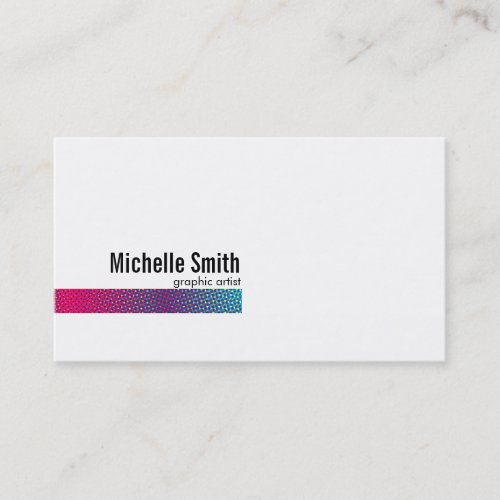 Halftone Colors Business Card