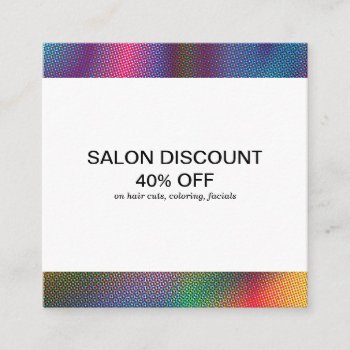 Halftone Colors | Discount Cards by lovely_businesscards at Zazzle