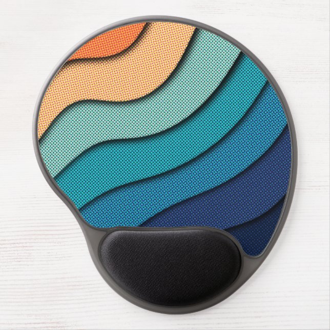 Halftone Cut Effect Gel Mouse Pad (Front)