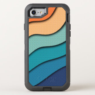 Halftone Cut Effect OtterBox Defender iPhone SE/8/7 Case