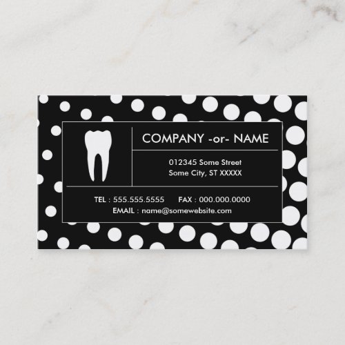 halftone dental office business card templates