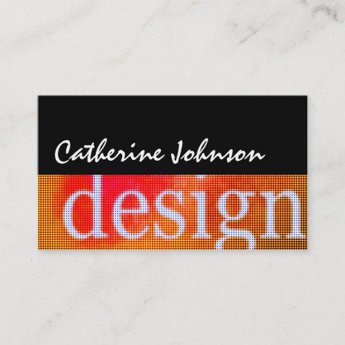Halftone Designer Professional Business Cards