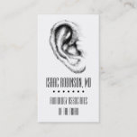 Halftone Ear Hearing Aid Business Card at Zazzle