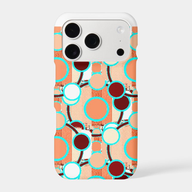 Halftone Geometric Pattern iPhone Case (Back)