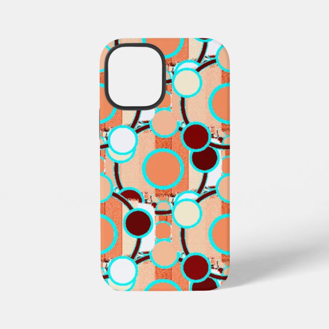 Halftone Geometric Pattern iPhone Case (Back)