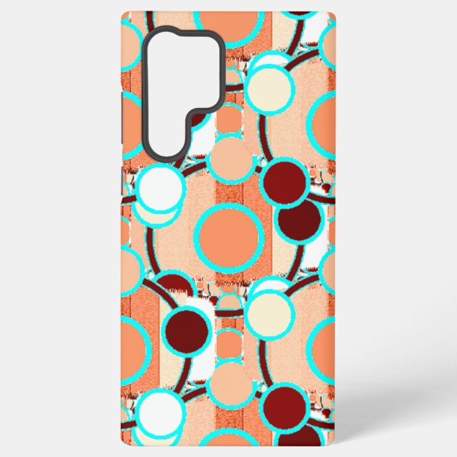 Halftone Geometric Pattern Samsung Galaxy Case (Back)