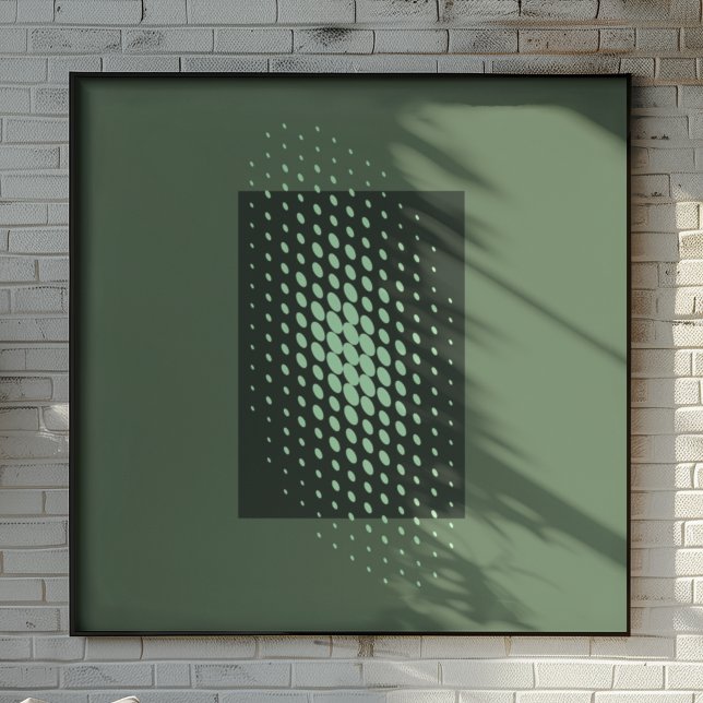 Halftone Glow Retro Art Poster (Creator Uploaded)