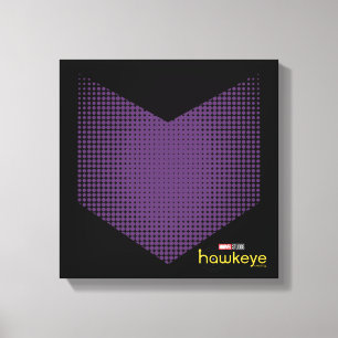 Halftone Hawkeye Symbol Canvas Print