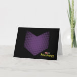 Halftone Hawkeye Symbol Card