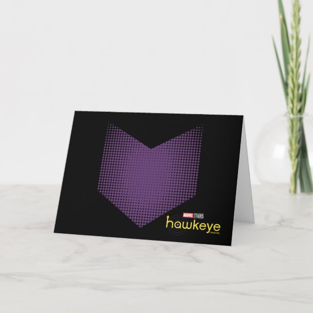 Halftone Hawkeye Symbol Card (Front)