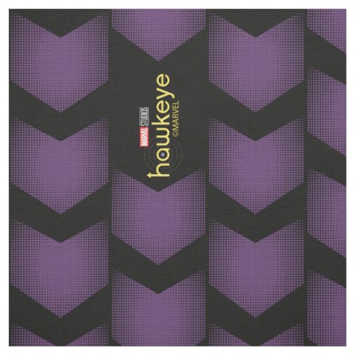 Halftone Hawkeye Symbol Fabric