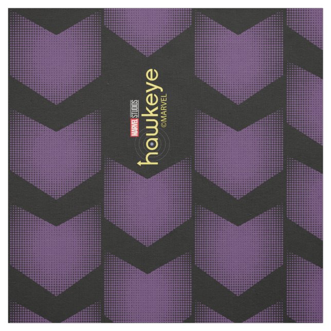 Halftone Hawkeye Symbol Fabric (Swatch)