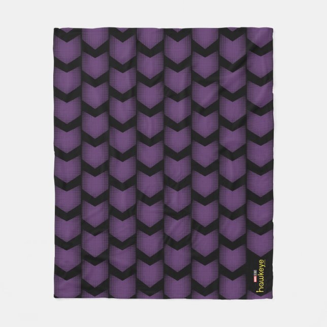 Halftone Hawkeye Symbol Fleece Blanket (Front)