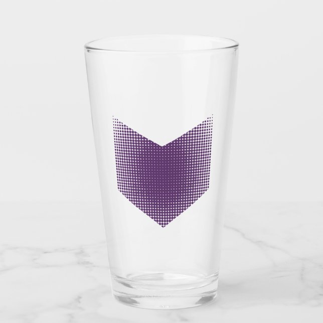 Halftone Hawkeye Symbol Glass (Front)