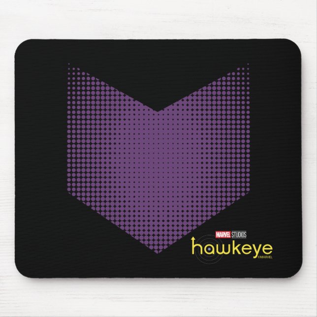 Halftone Hawkeye Symbol Mouse Pad (Front)